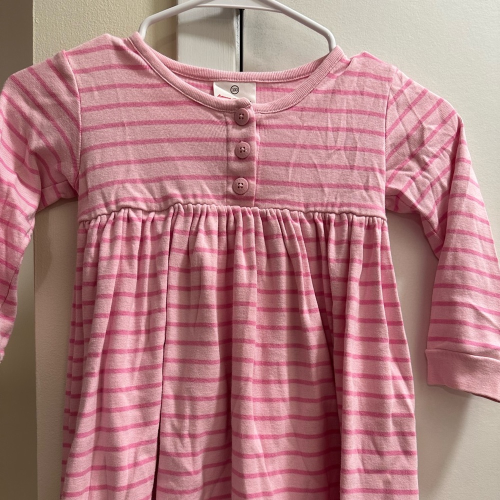 HANNAH ANDERSSON dress and leggings.